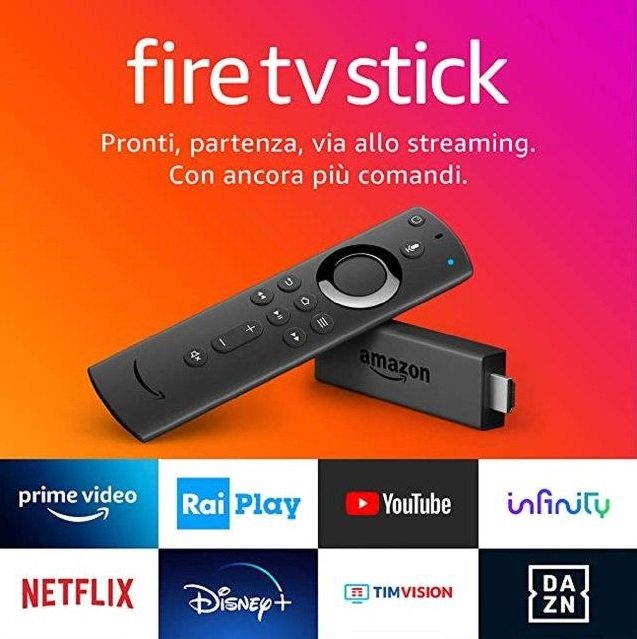 Fire TV Stick con telecomando vocale Alexa